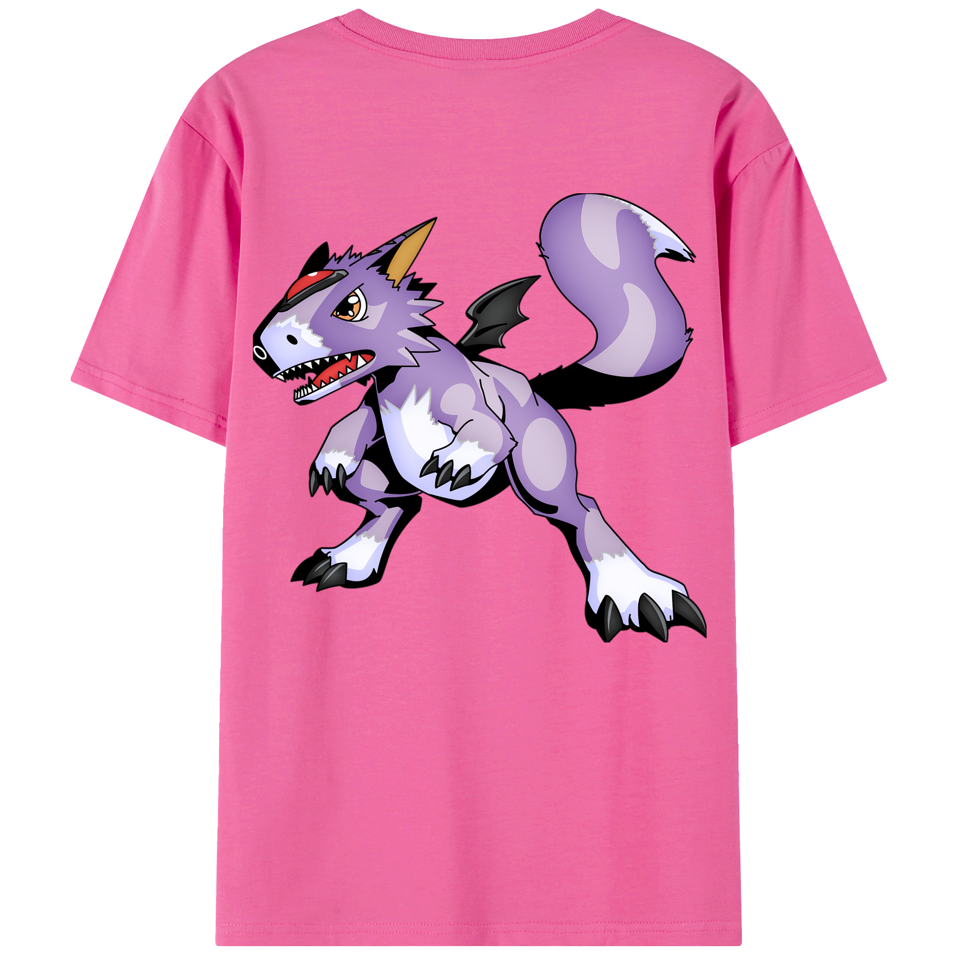 （画像用） Digimon デジタルモンスター/デジモン レディース半袖Tシャツ(バックプリント)